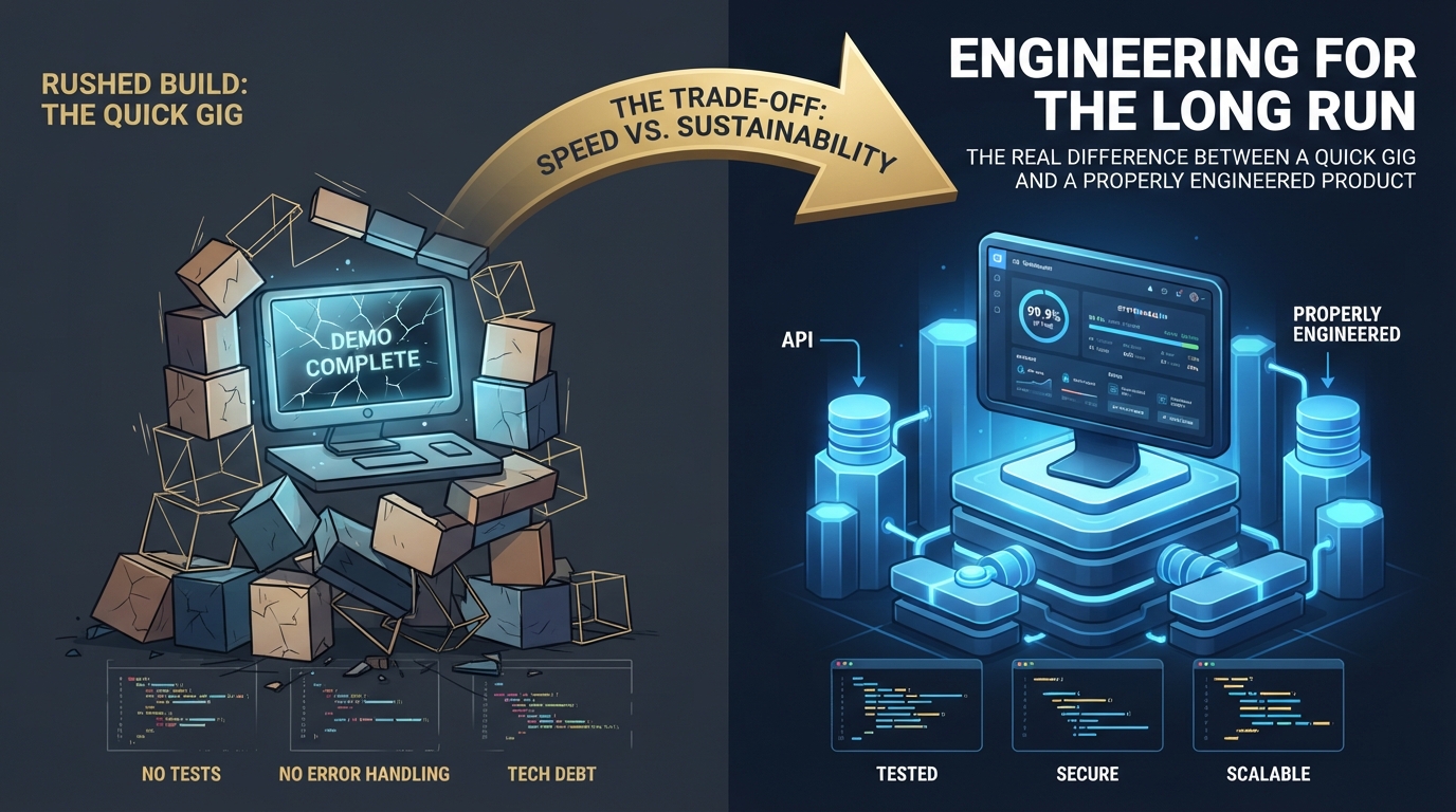 The Real Difference Between a Quick Gig and a Properly Engineered Product