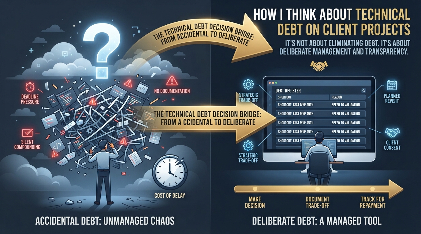 How I Think About Technical Debt on Client Projects