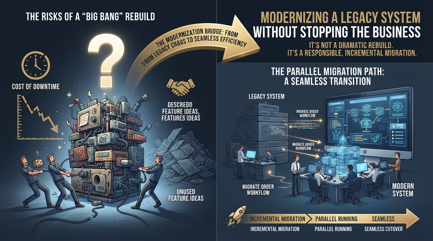 Modernizing a Legacy System Without Stopping the Business