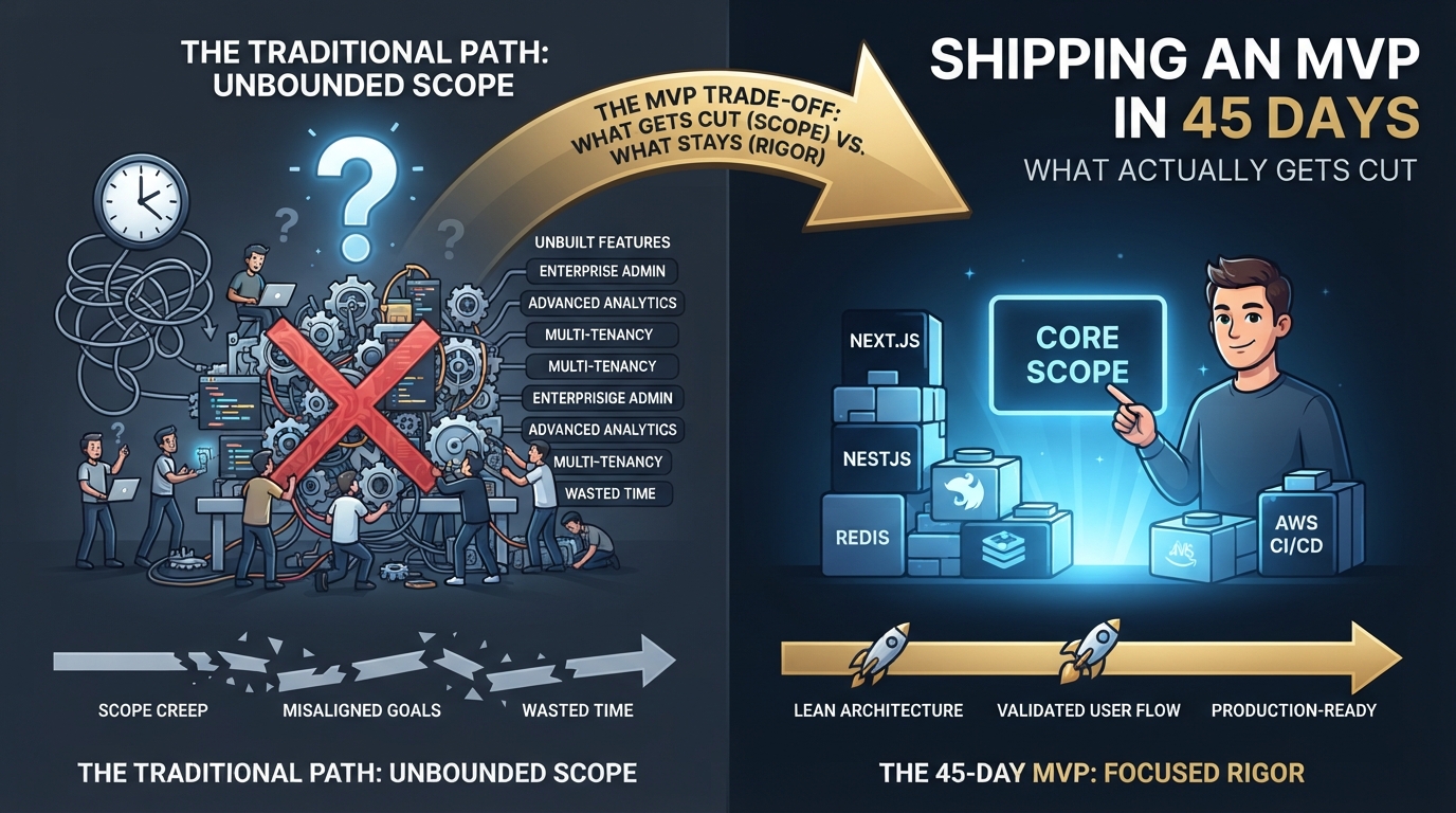 Shipping an MVP in 45 Days: What Actually Gets Cut