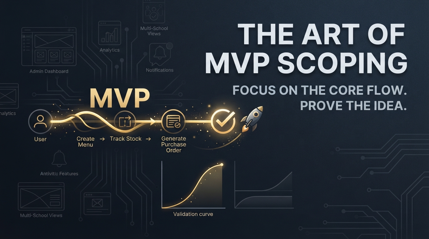 Why I Scope Every MVP Around One Core Flow First