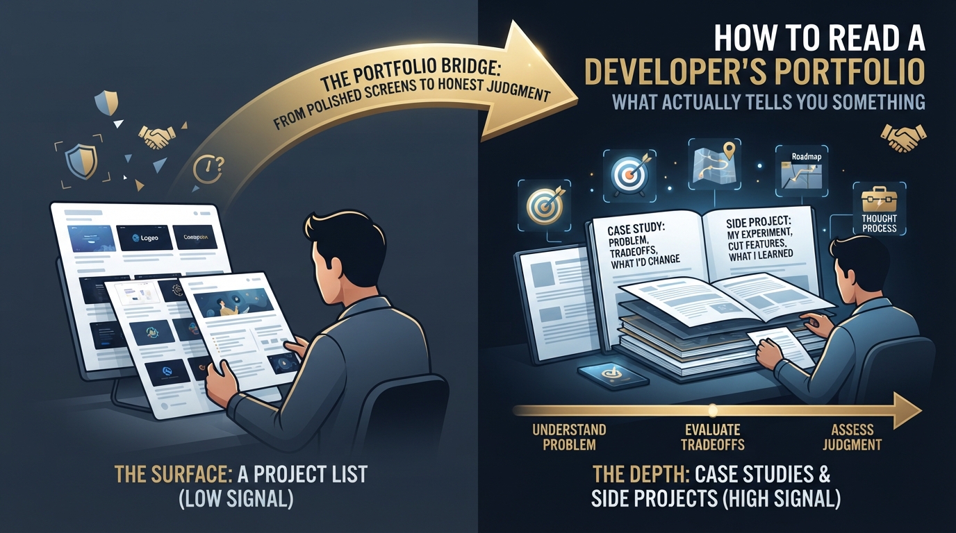 How to Read a Developer’s Portfolio (What Actually Tells You Something)