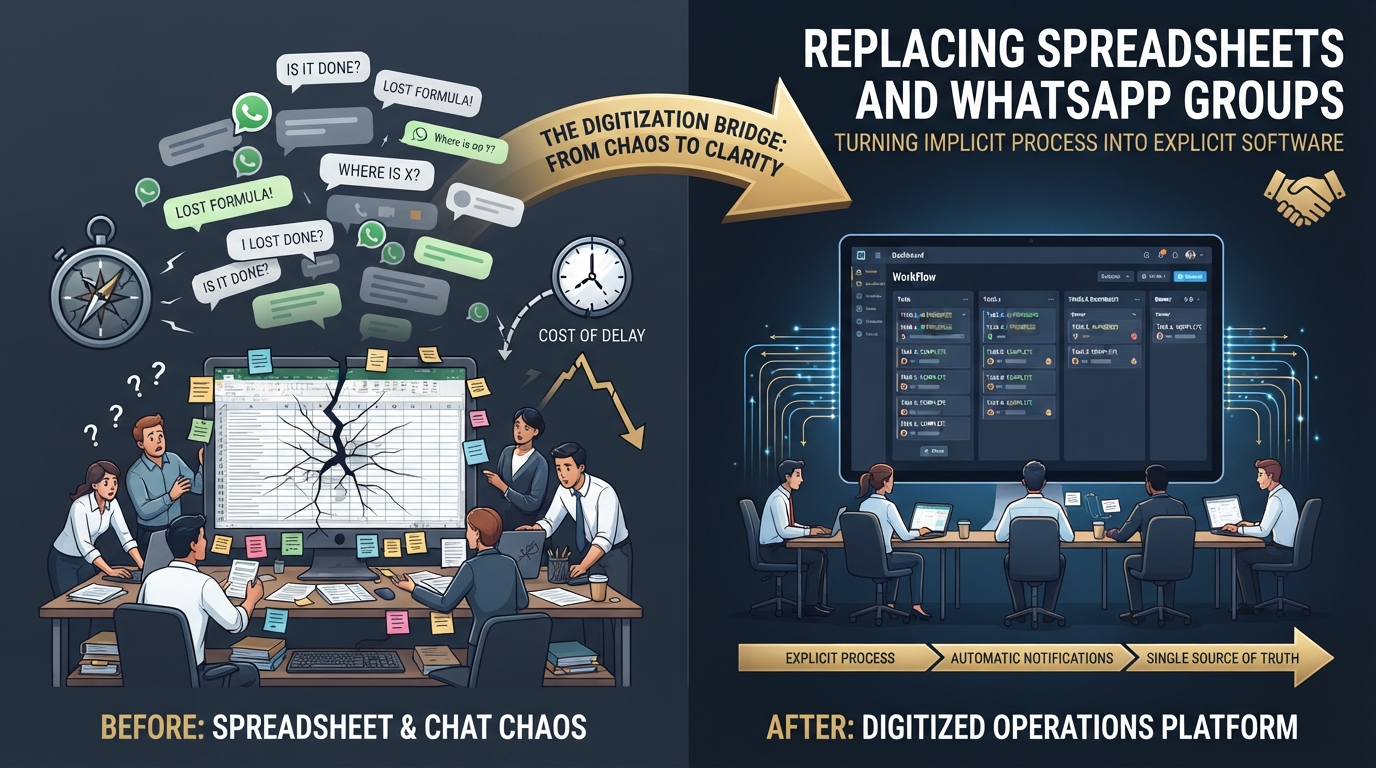 Replacing Spreadsheets and WhatsApp Groups With Real Software