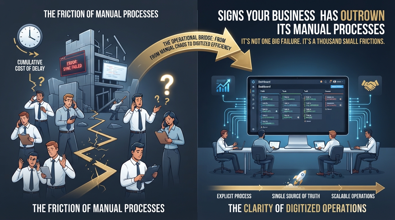 Signs Your Business Has Outgrown Its Manual Processes