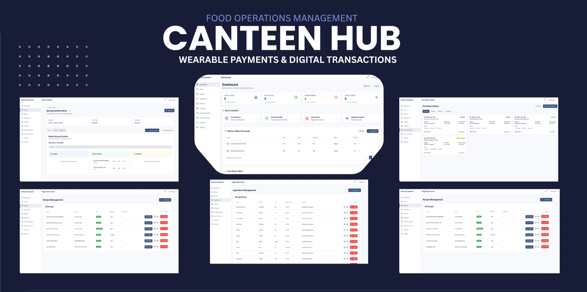 School Canteen Dashboard